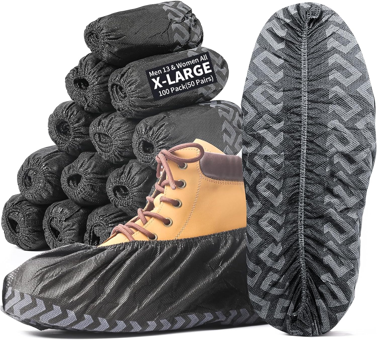 Detalle de Disposable Shoe Covers, Up to Men's Size 13