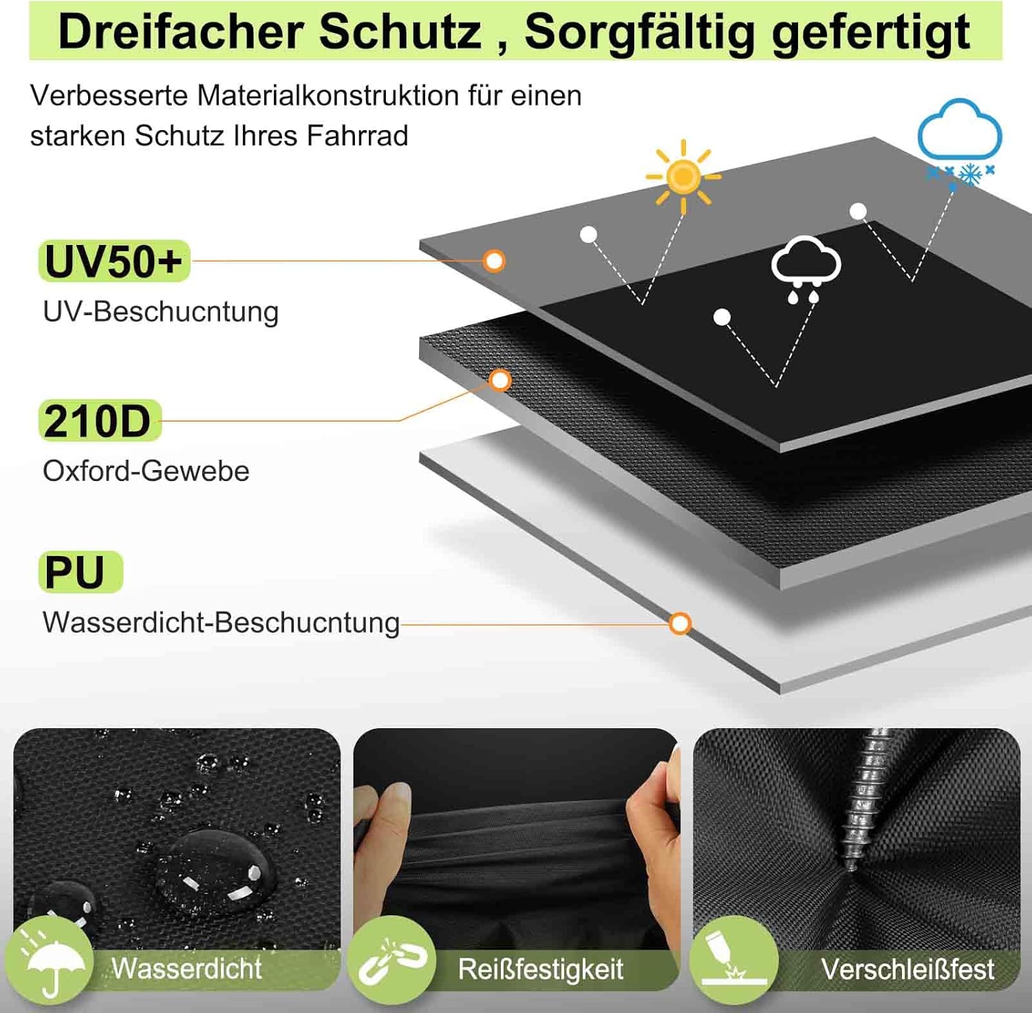 Thumbnail 4 de Ezilif Klappstuhl-Schutzhülle 2er Set 70 x 110 cm