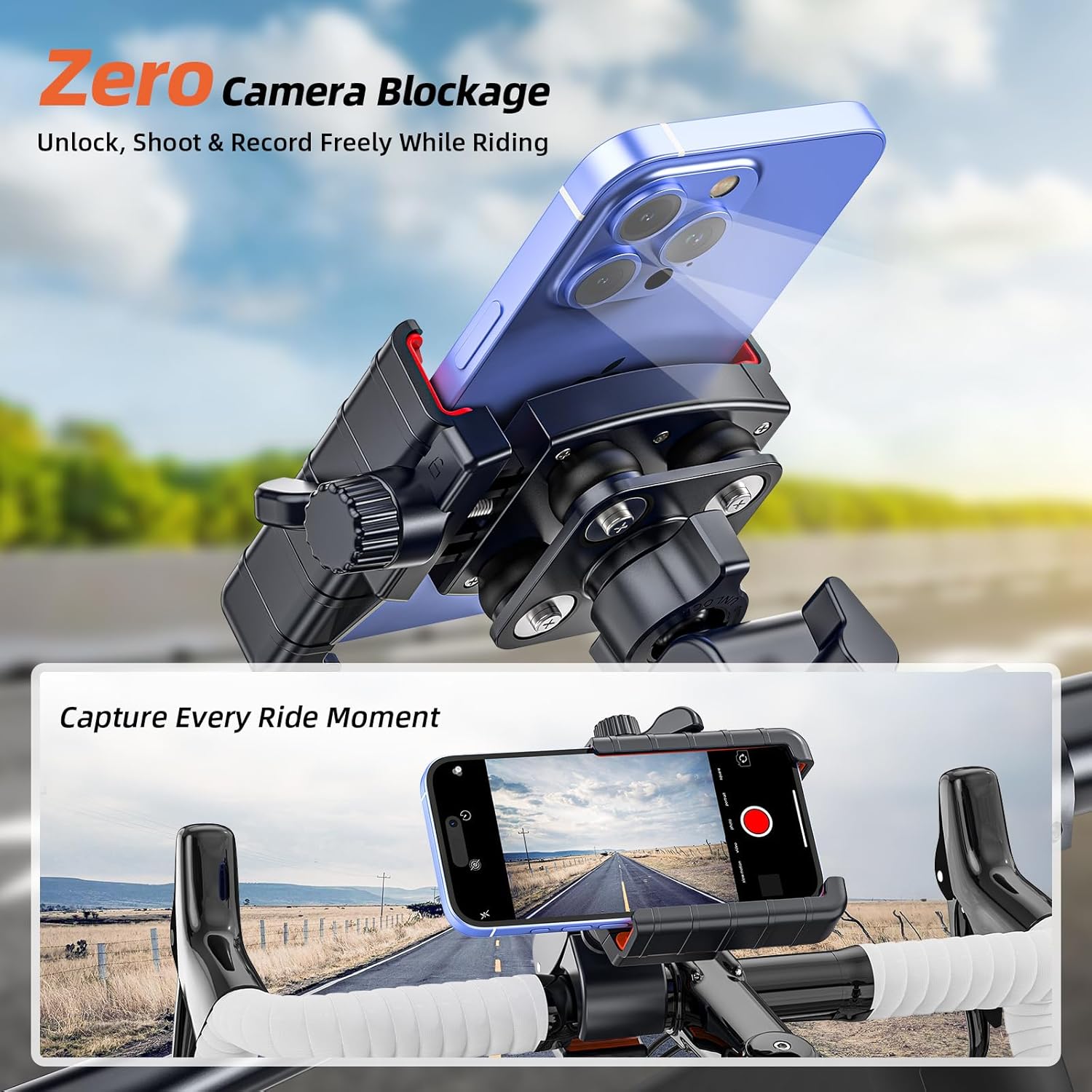 Detalle de Marsrider 3rd-Gen Motorcycle Phone Mount 4.7-7"