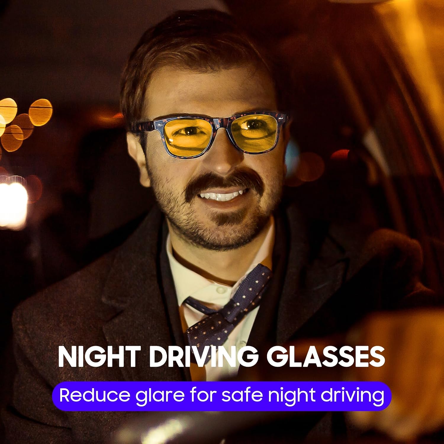 Thumbnail 6 de Ulknyss Polarised Night Driving Glasses with Yellow-Tinted Lenses