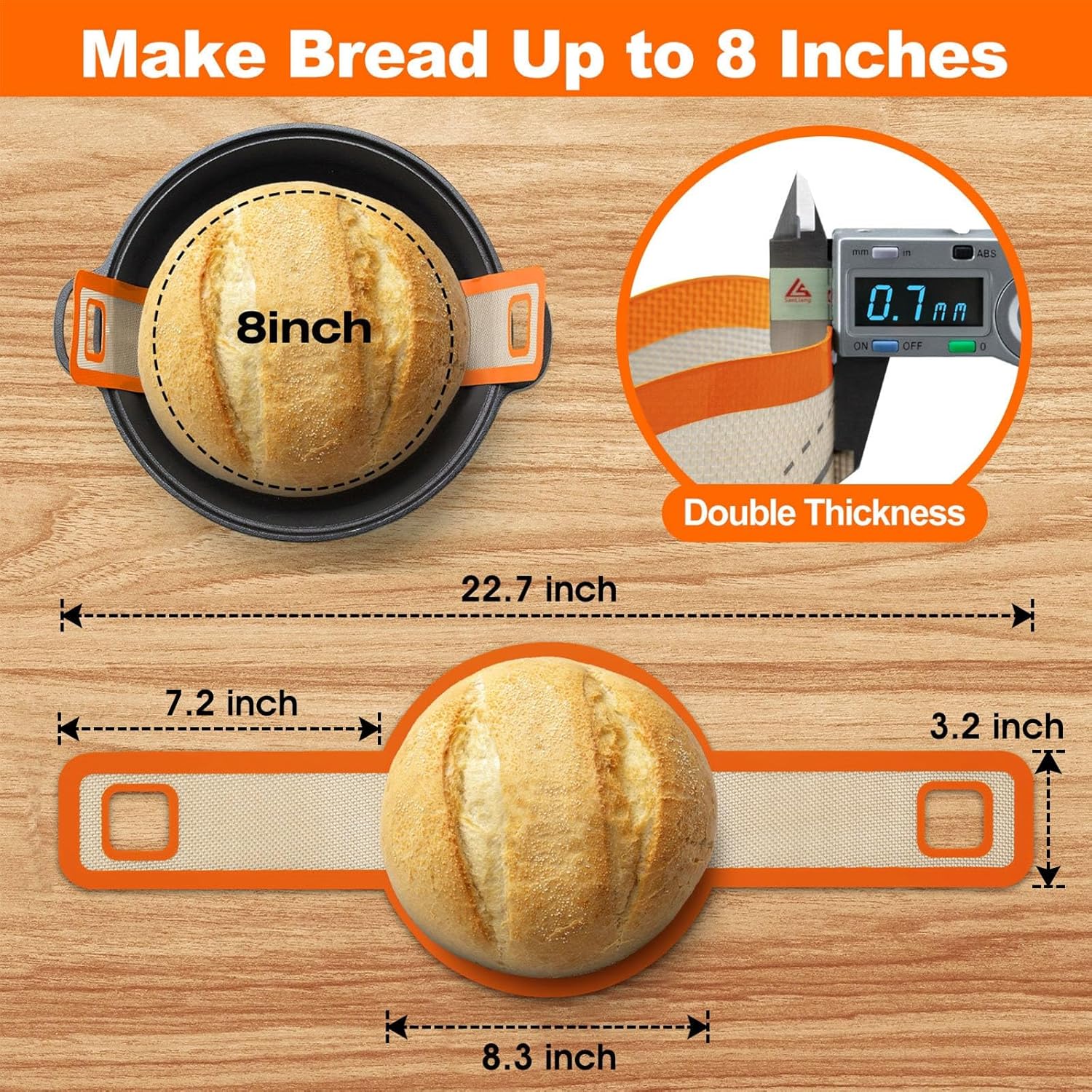 Thumbnail 5 de Friheten Sourdough Silicone Bread Sling 2 🥖