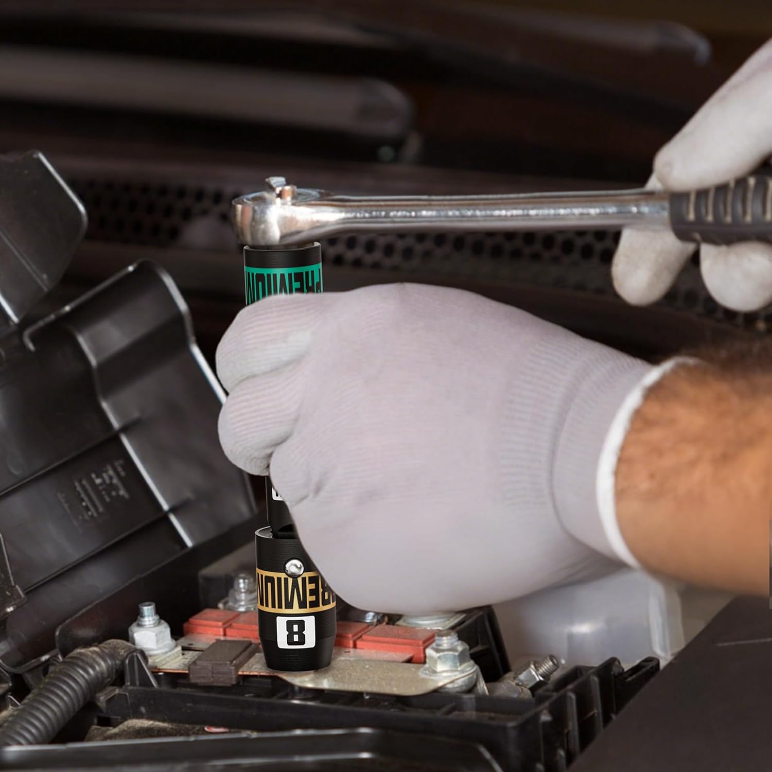 Thumbnail 5 de KIRXST 3/8" Drive Impact Socket Set, 50-Piece (SAE 5/16–3/4, Metric 8–22mm) with Extensions, Adapters, and 6-Point Cr-V