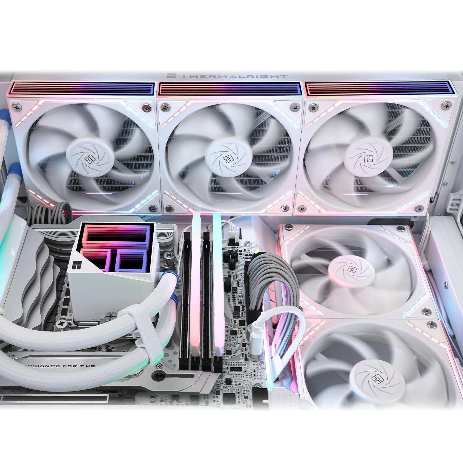 Detalle de Thermalright TR Frozen Infinity 360 WHITE - All-in-One CPU-Kühler mit Infinity Mirror und ARGB