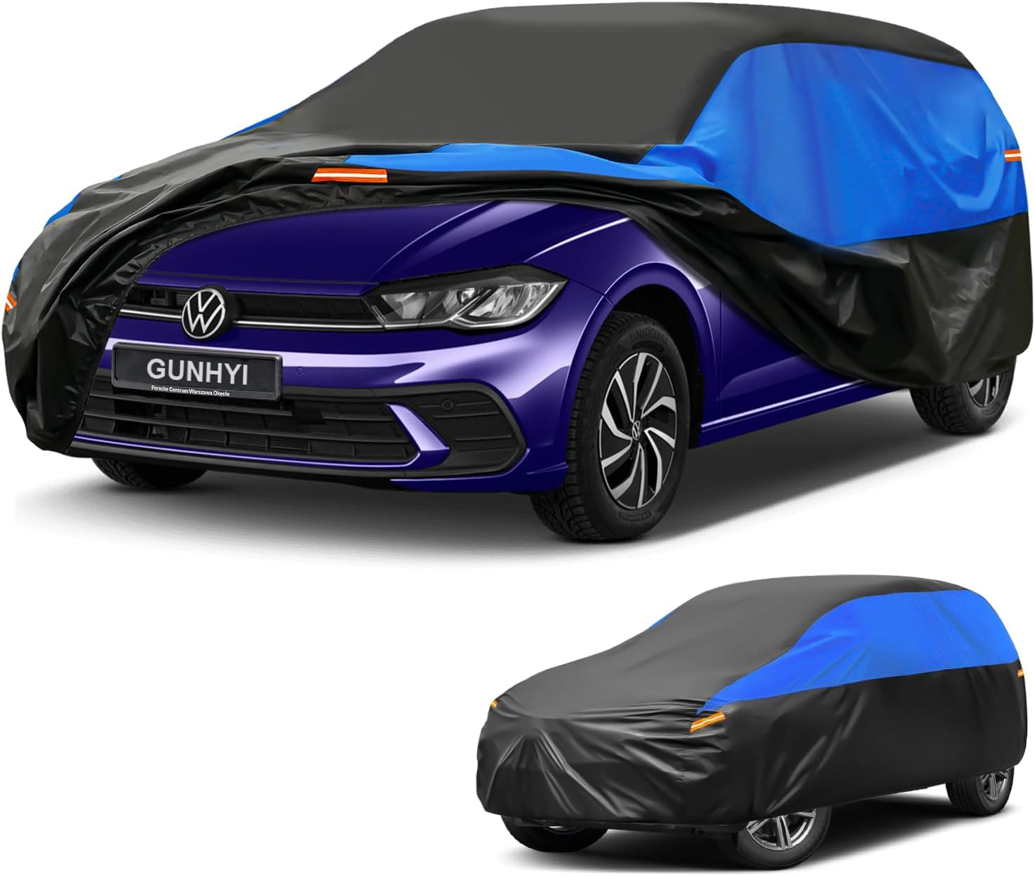 Detalle de Copriauto Gunhyi impermeabile e traspirante per VW Polo: protezione completa a 4 stagioni