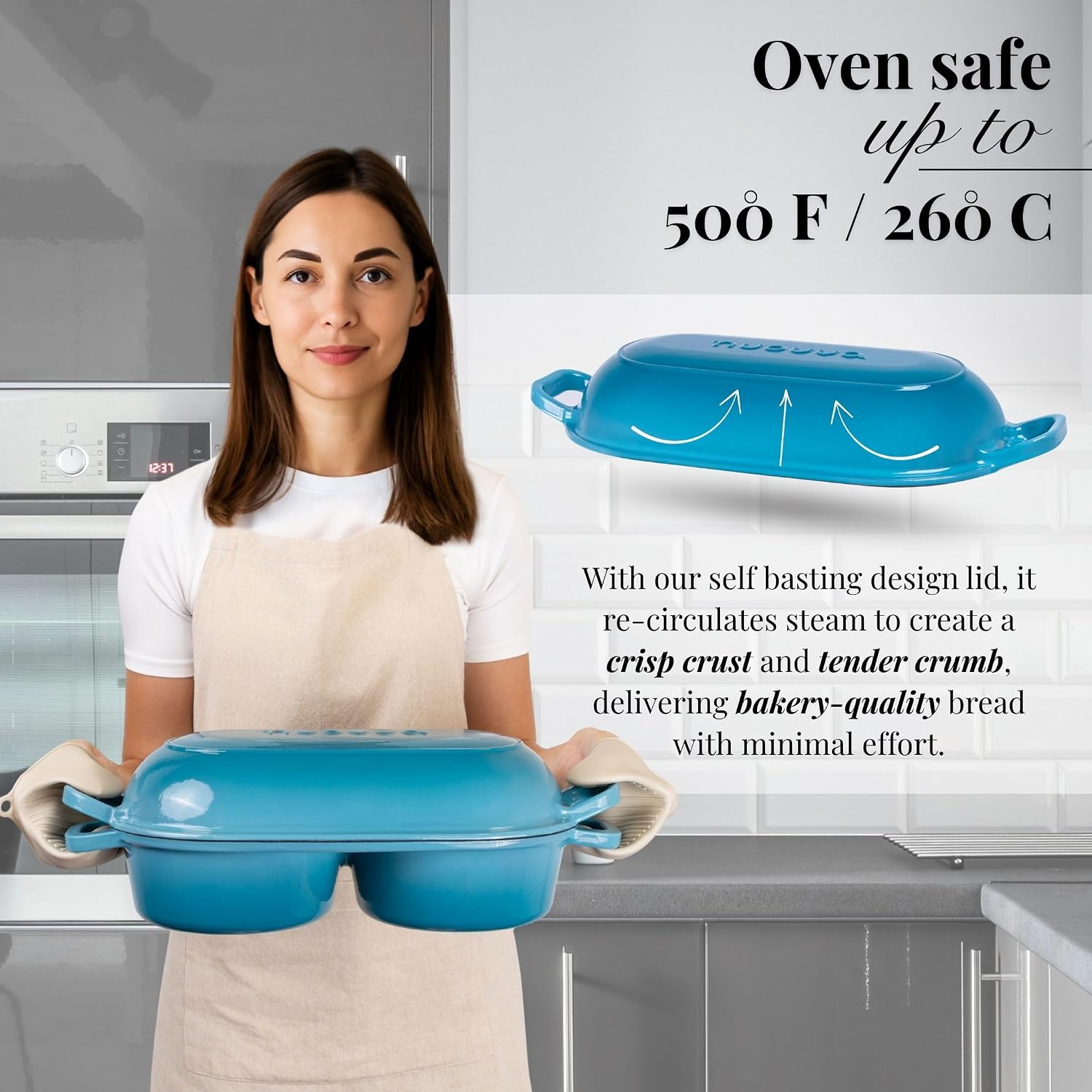 Detalle de Nuovva Dutch Oven for Sourdough – 16.5cm ⚙
