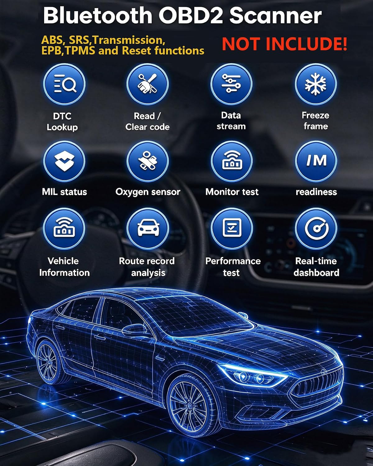 Thumbnail 1 de LB03 Bluetooth OBD2 Scanner