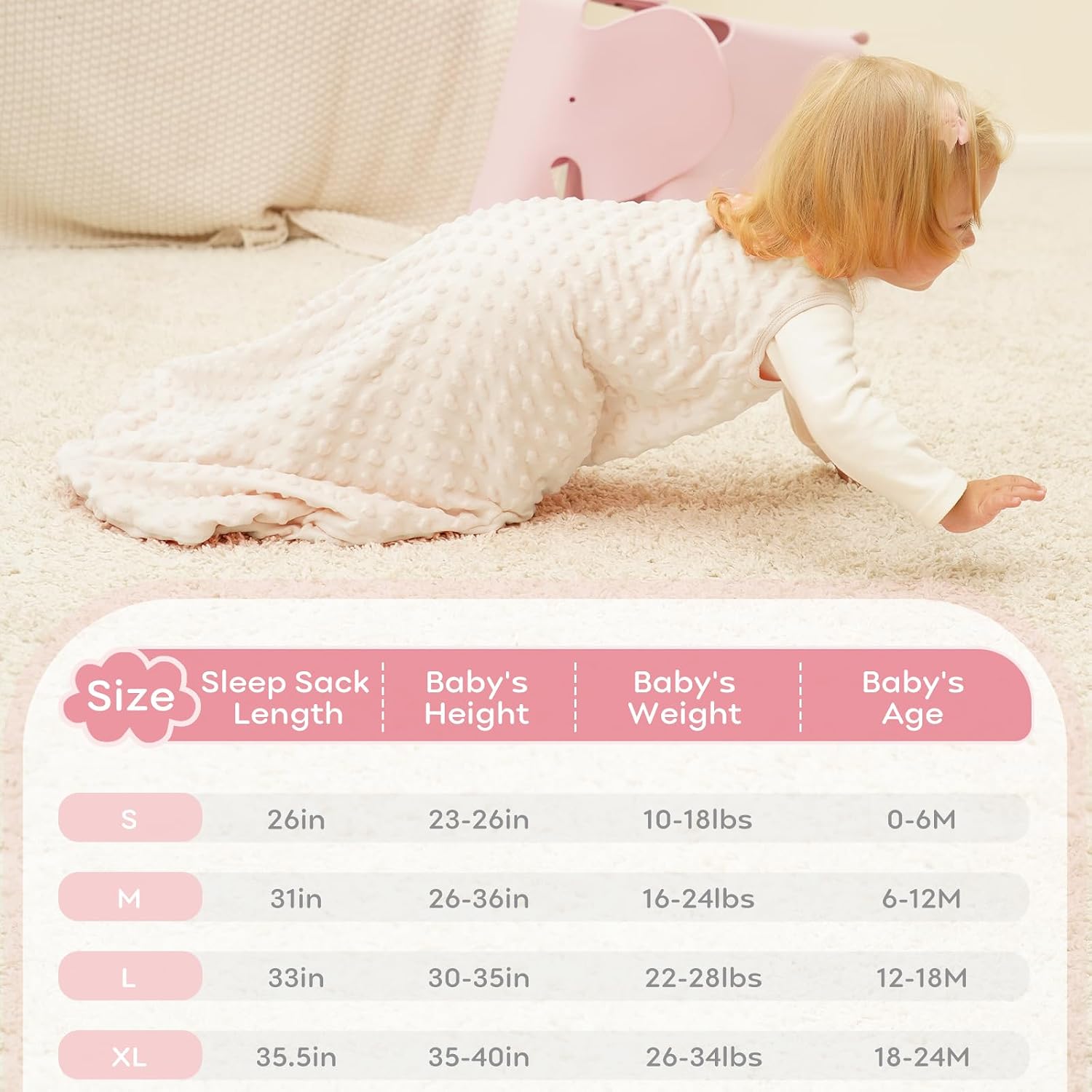 Thumbnail 5 de Yoofoss Baby Sleeping Bag 1.5 Tog
