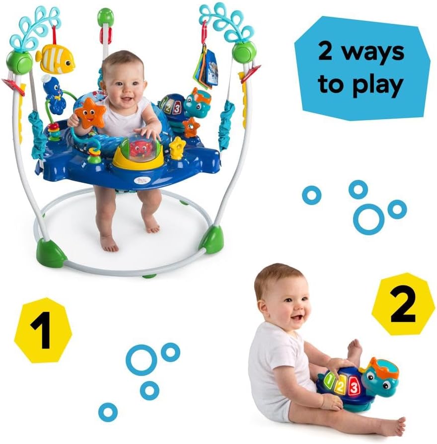 Detalle de Baby Einstein Neptune's Ocean Discovery Activity Jumper & Bouncer