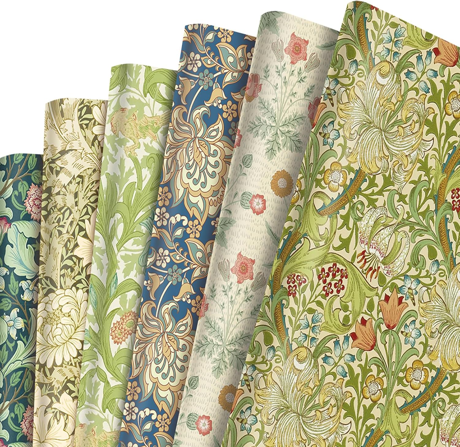 Thumbnail 4 de 12 Pcs Happy Birthday Wrapping Paper Sheets – Kraft, 50x69 cm, Recyclable & Loose-Leaf Gift Wrap (6 designs)