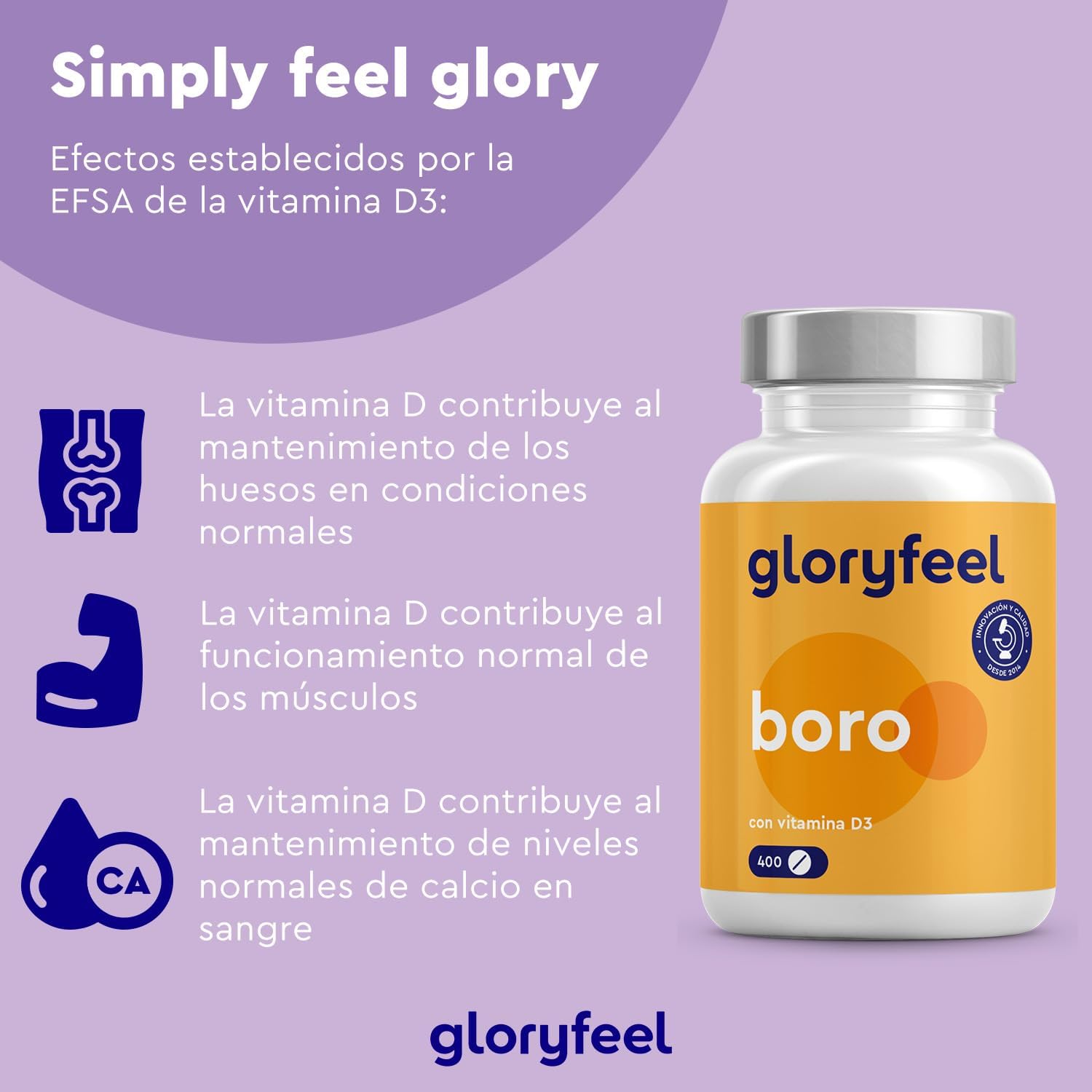 Detalle 2 de Boro 3,5mg 400 tabletas para huesos y dientes