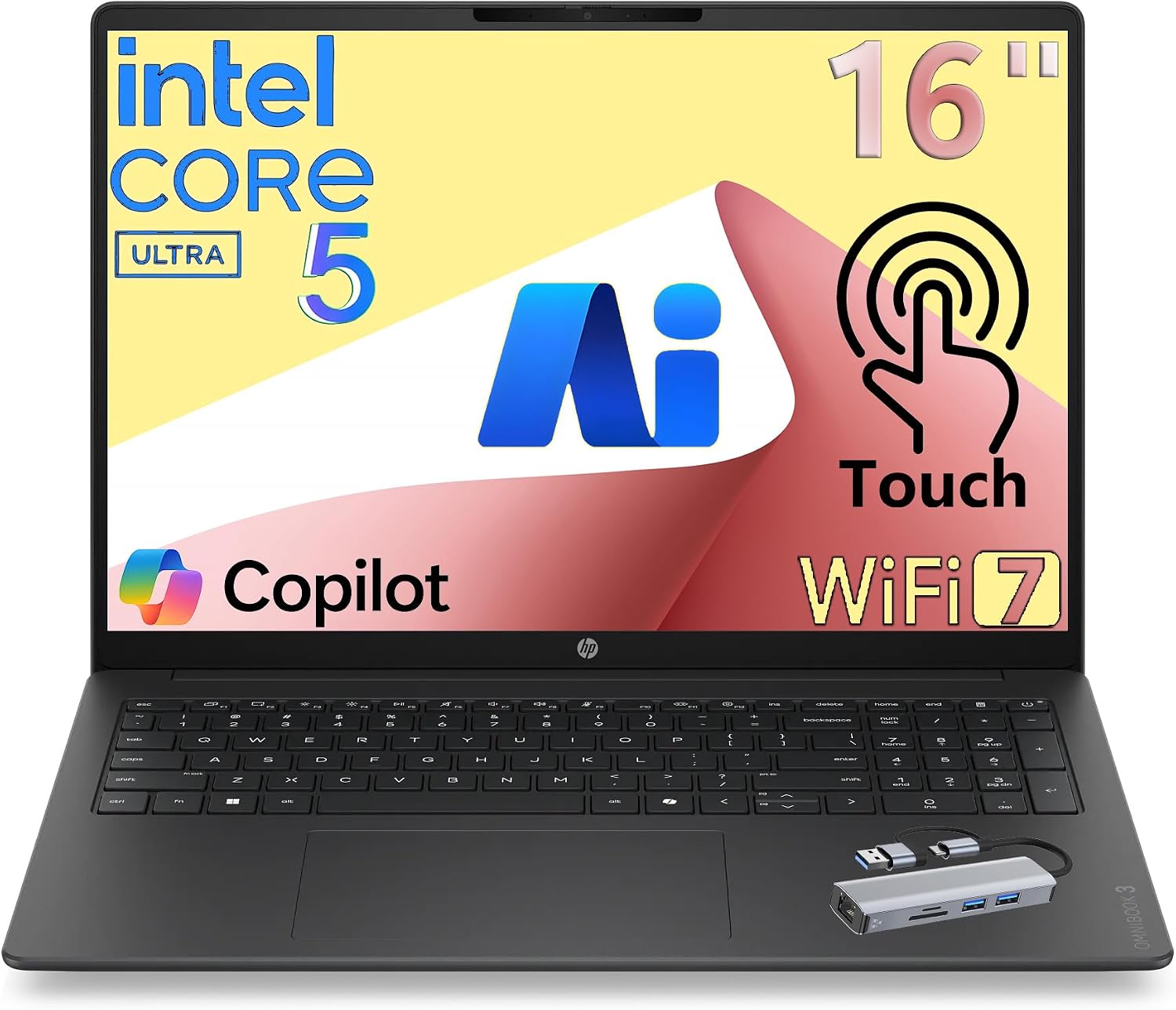 Detalle de HP 16-inch laptop