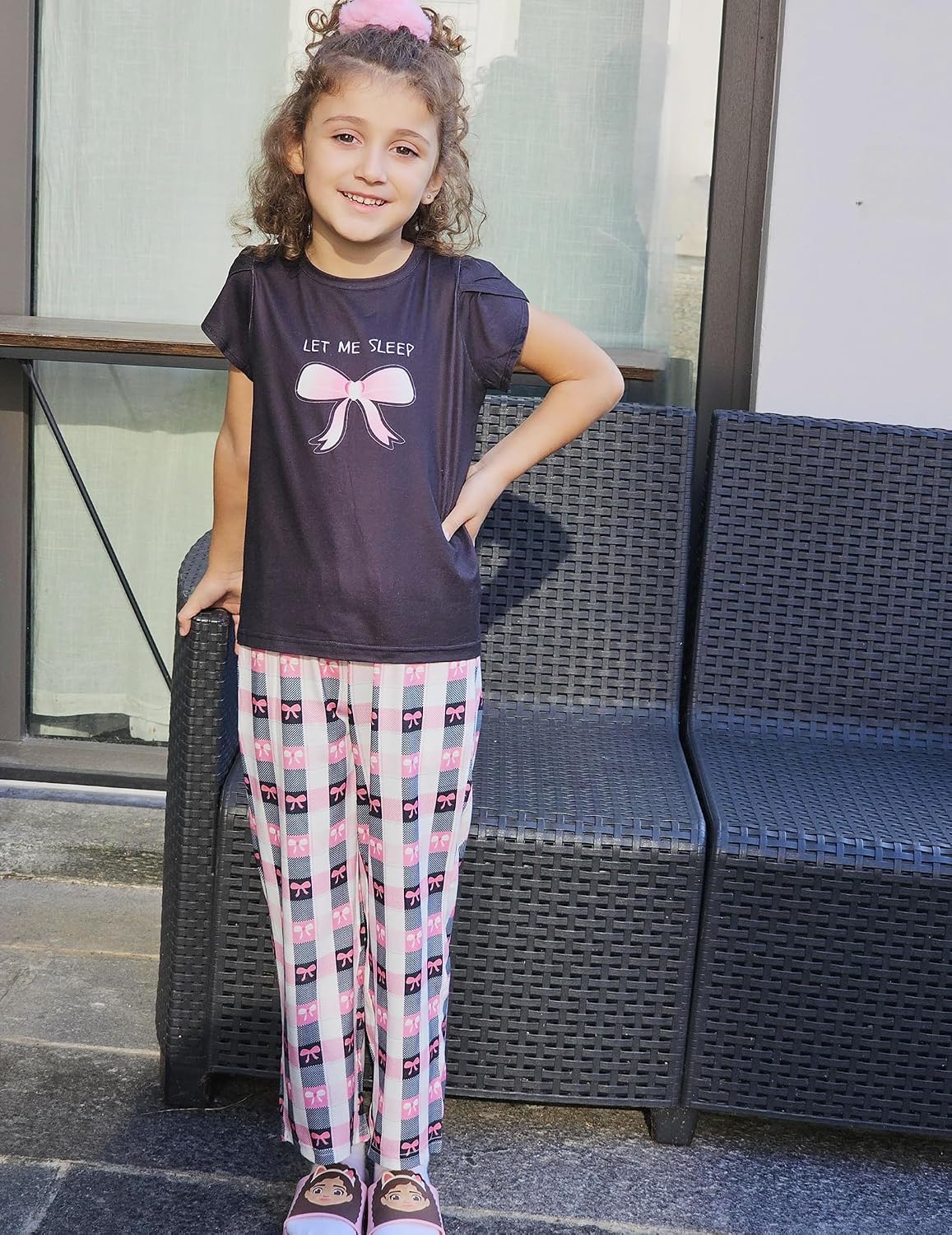 Detalle de Arshiner Girls' Pajama Set, Size 5-13