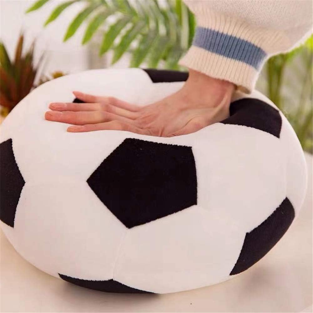 Thumbnail 2 de Plush Soccer Balls Fluffy Stuffed Toy Soccer Ball Plush Pillow (Black/White, 11.8in/30cm)