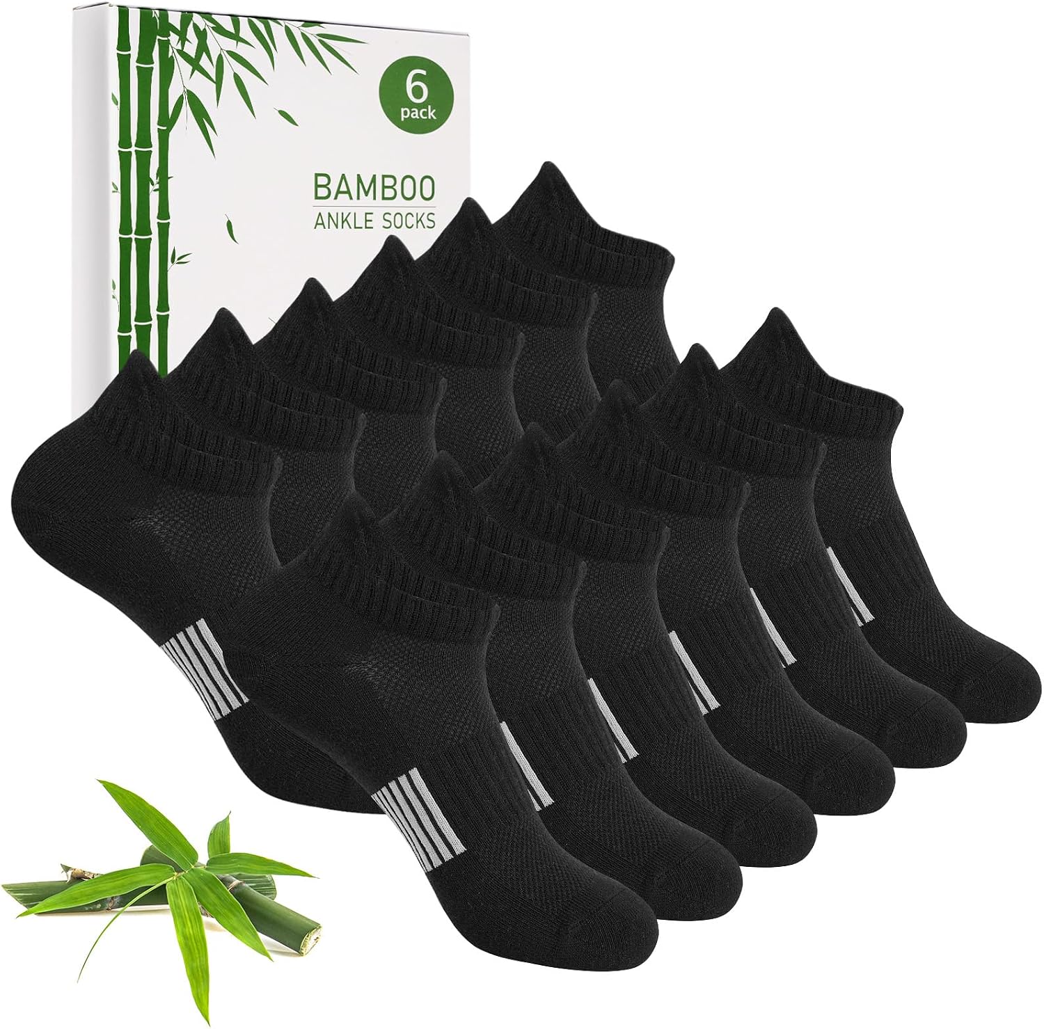 Detalle de Blu Ninfee Bambus Sneaker Socken Damen