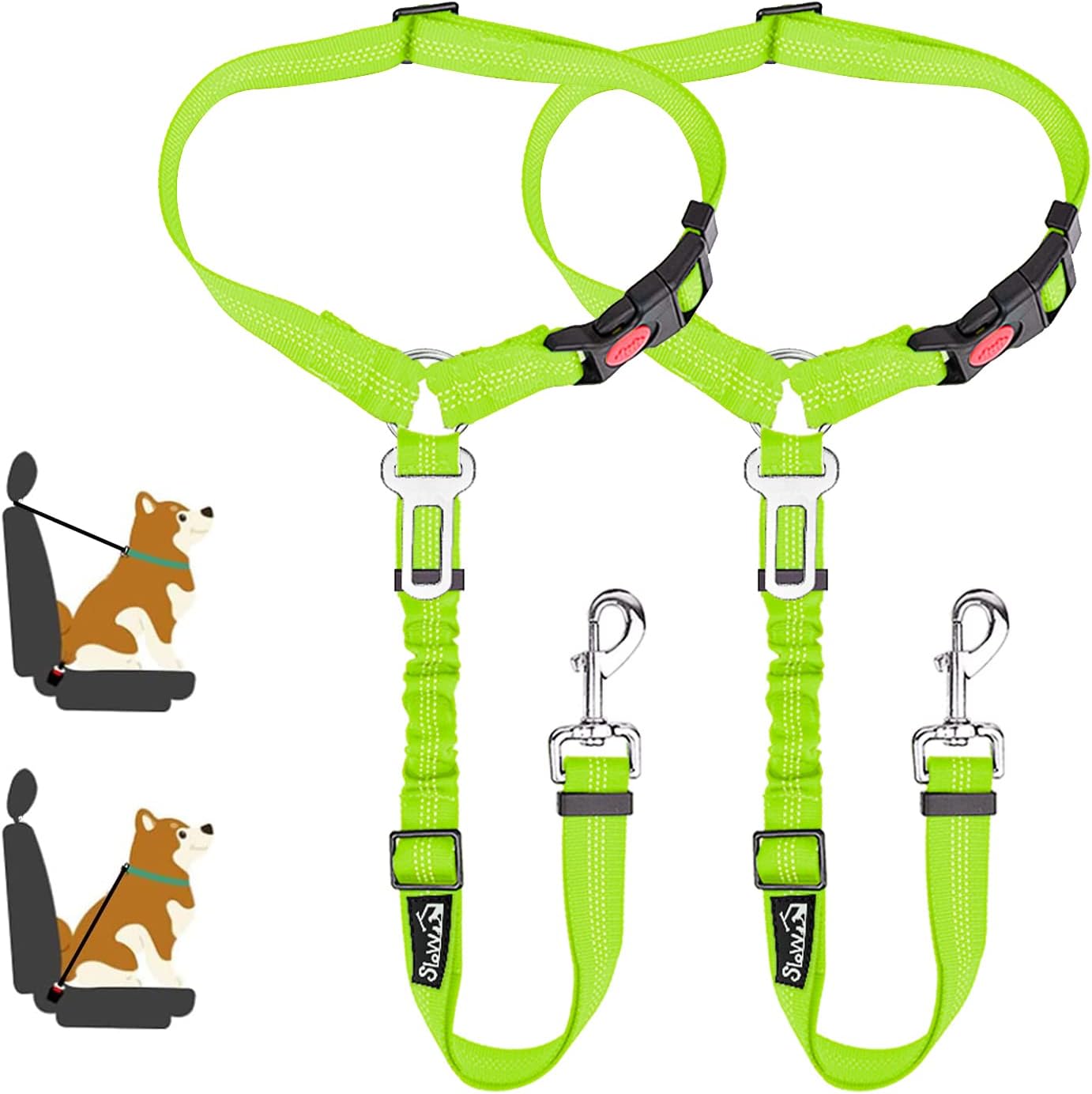 SlowTon Hundegurt 2‑in‑1 32 Zoll