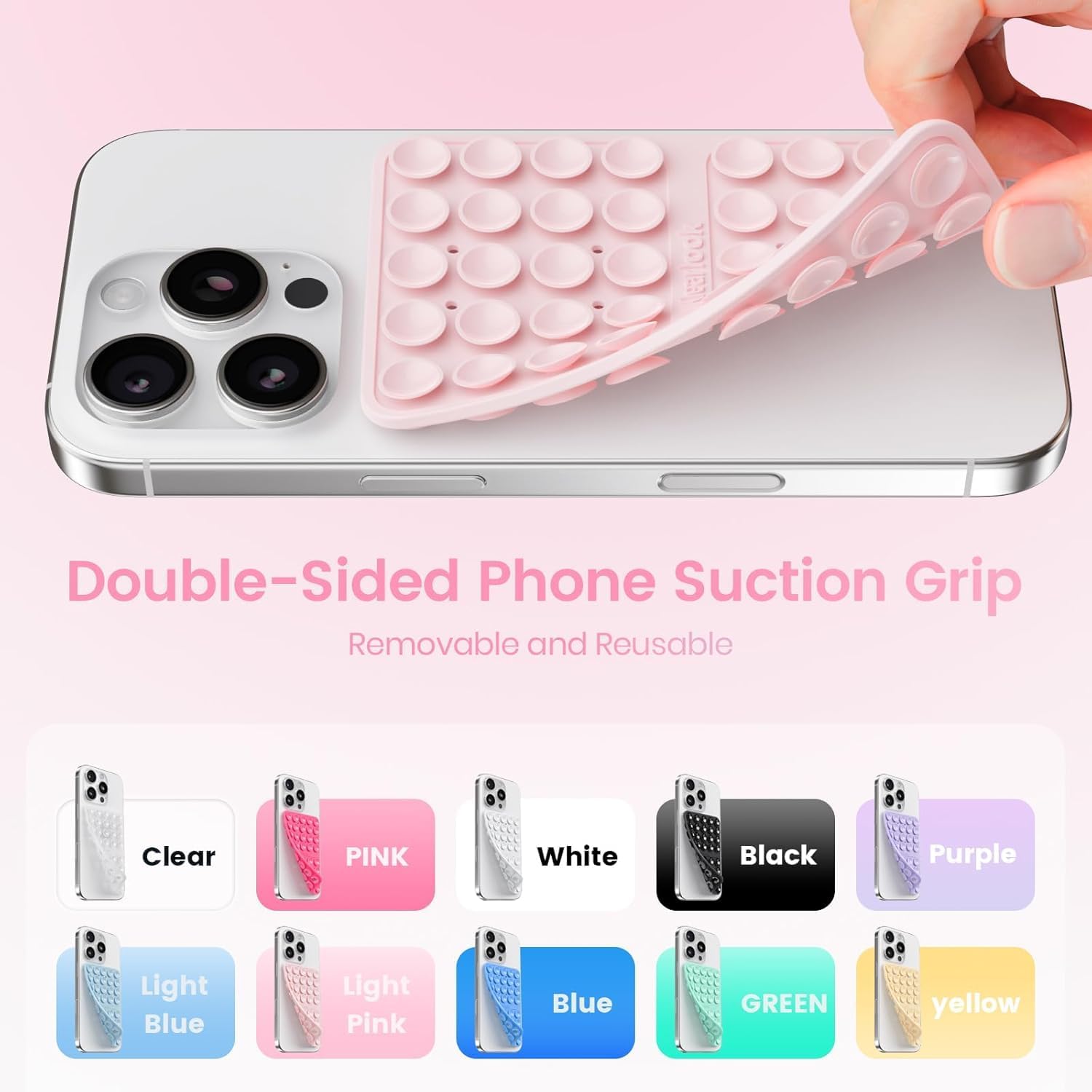Thumbnail 3 de Klearlook Double-Sided Suction Cup Phone Mount 4-pack
