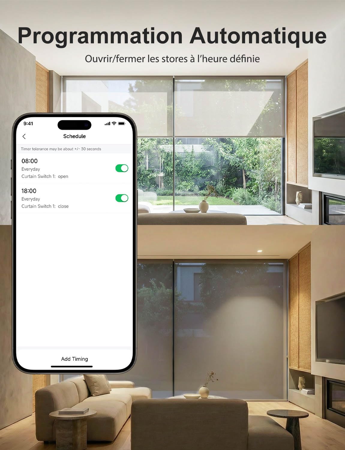 Thumbnail 3 de Maxcio Interrupteur Volet Roulant WiFi – contrôle vocal, minuterie et compatibilité Alexa/Google Home