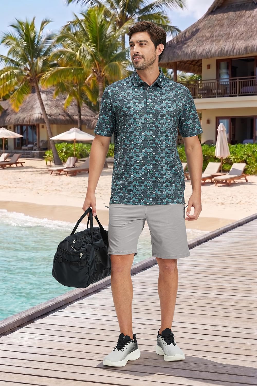 Thumbnail 2 de QPNGRP Men’s Shorts Casual Drawstring