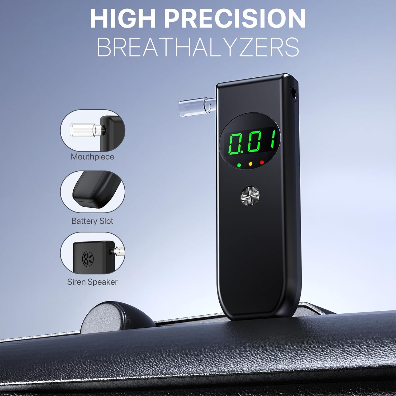 Thumbnail 1 de COCOCKA Breathalysers alcohol tester LCD