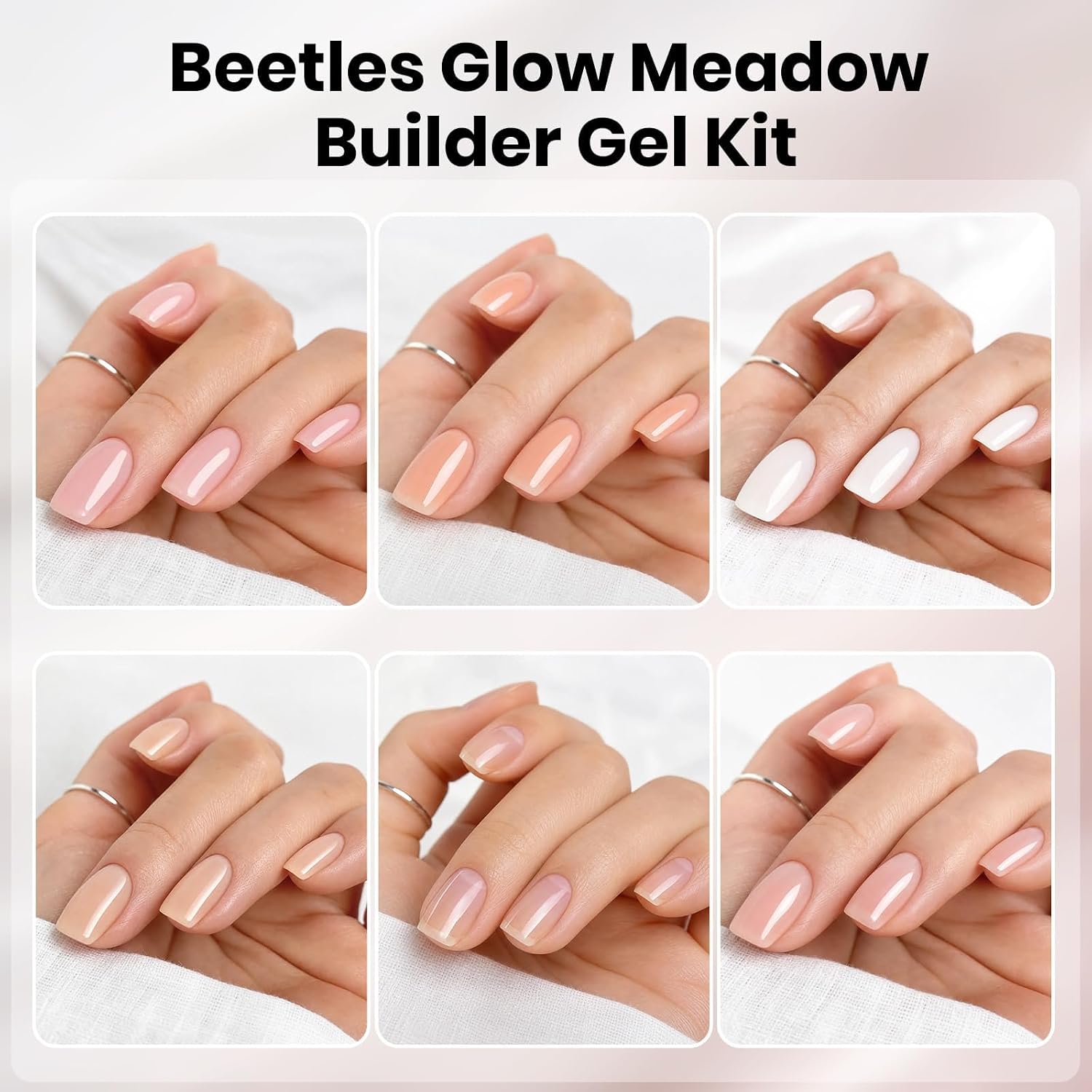Detalle 1 de Beetles Builder Gel Set 6 Colors ๐
