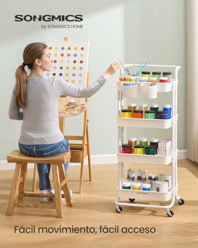 Thumbnail 1 de SONGMICS Carro Rodante de 4 Niveles con Cestas 🧺