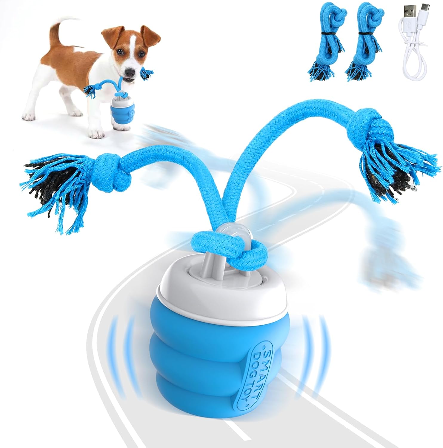Detalle de PUHOHUN Interactive Dog Toys: Smart Automatic Moving Ball for Small to Medium Dogs