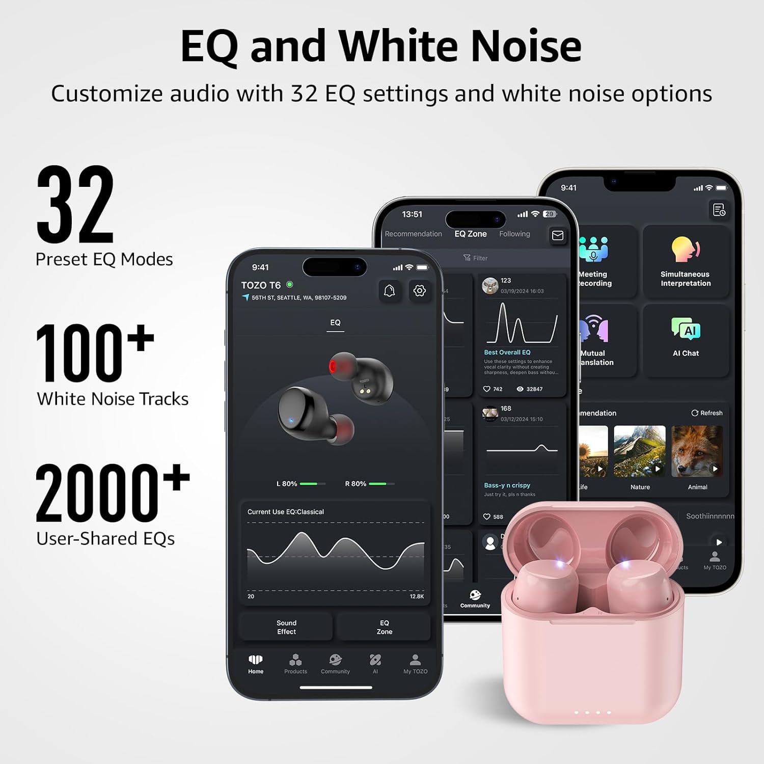 Thumbnail 4 de TOZO T6 Bluetooth In-Ear Kopfhörer