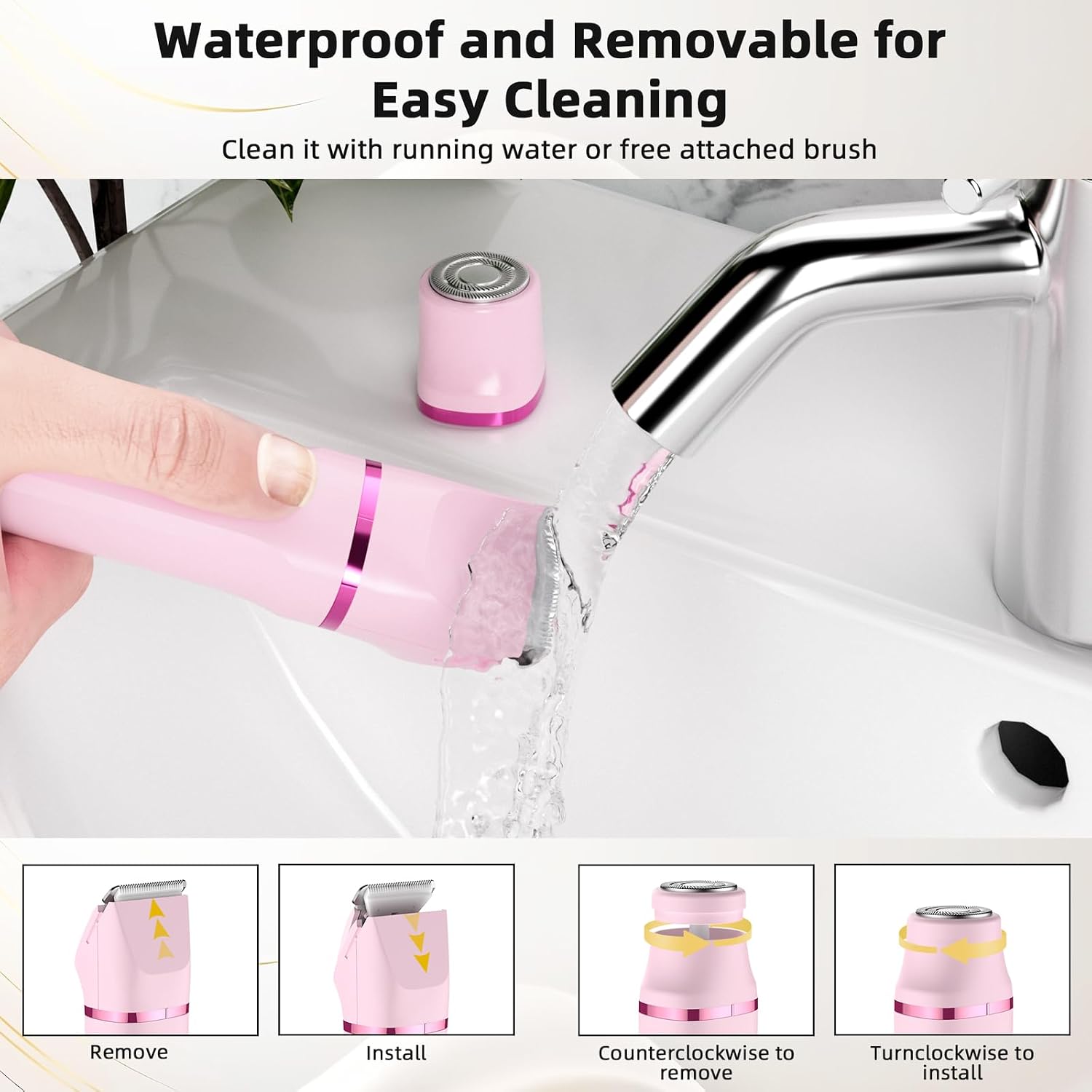 Thumbnail 6 de Lady Shavers for Women: 2-in-1 Bikini Trimmer for Wet & Dry Use