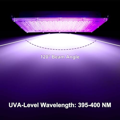 Detalle de CREATESTAR UV Schwarzlicht Strahler 100W – IP65, 395–400 nm, LED-Fluter