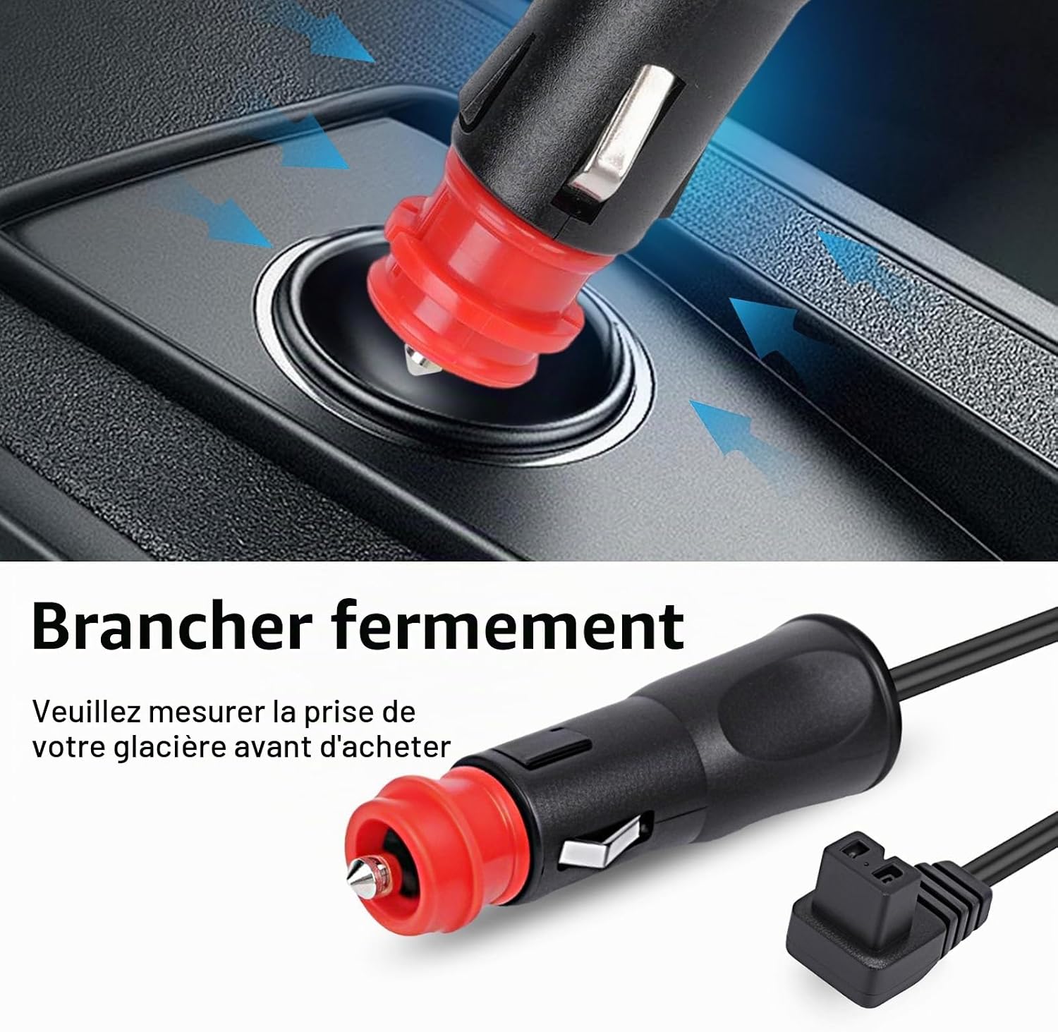 Detalle de vsshe verlengkabel voor autokoelbox, 3 m, 12–24 V, 10–16 A