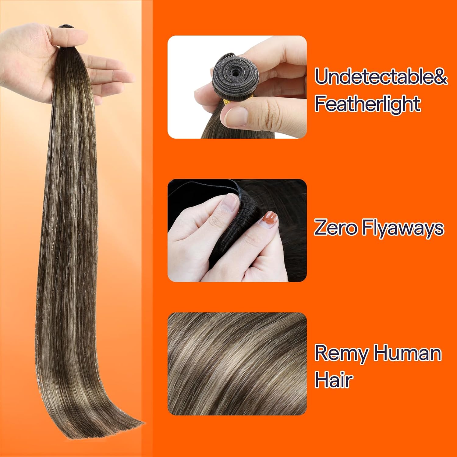 Detalle 2 de Full Shine Genius Hair Extensions 16 Inch 60G