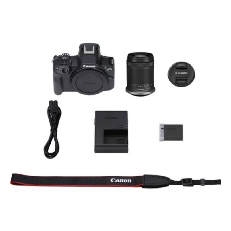 Detalle de Canon EOS R50 APS-C 24,2 MP con RF-S 18-150 mm: versátil y conectada para crear