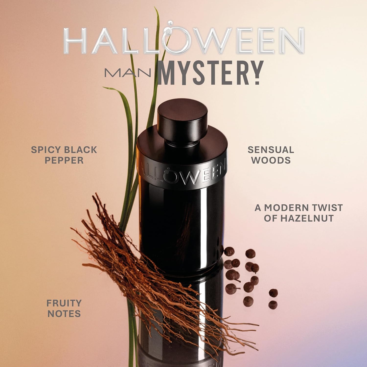 Detalle 2 de Halloween Man Mystery – Eau de Parfum pour Homme, 125 ml, spray, parfum aromatique fruité
