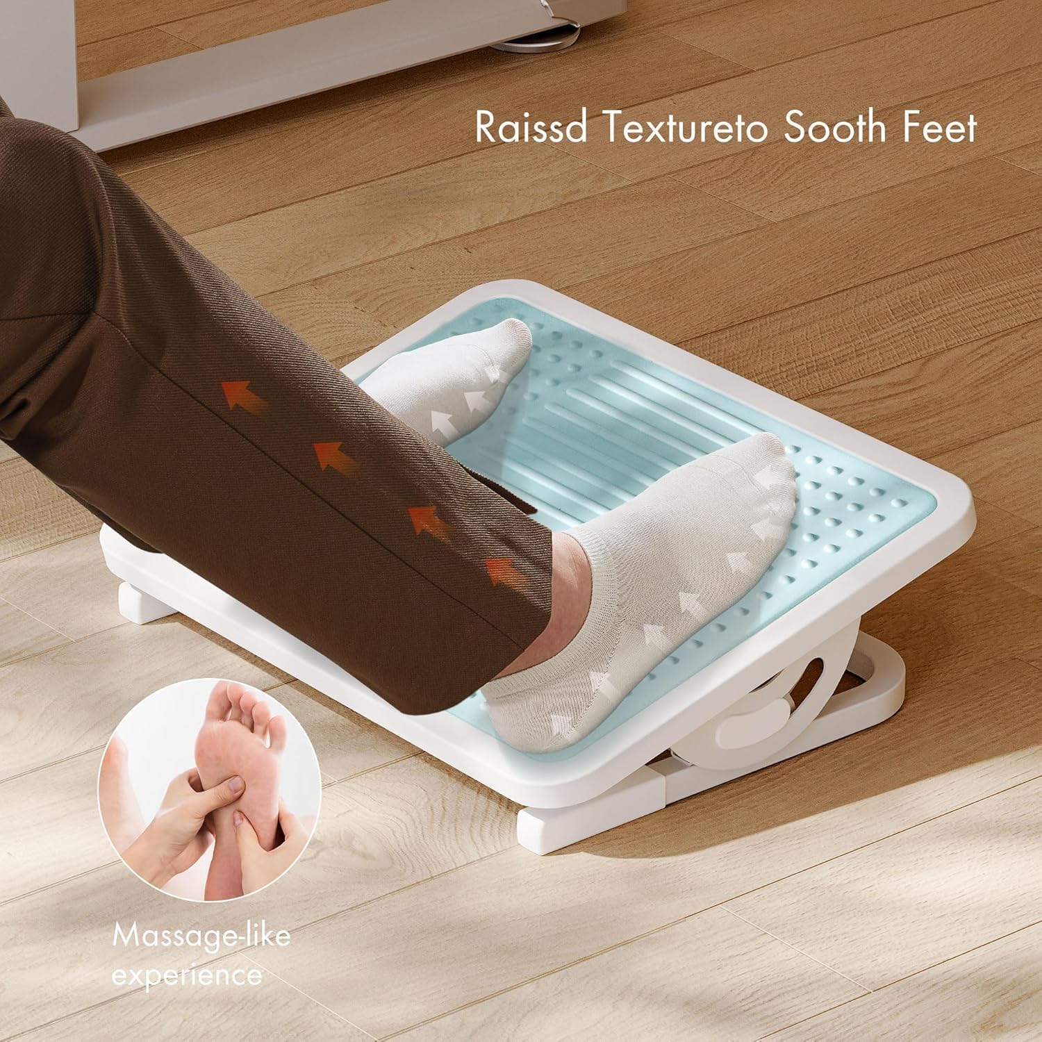 Thumbnail 1 de EUREKA ERGONOMIC Foot Rest Under Desk — Adjustable, Massage Surface, Metal Frame (Blue)