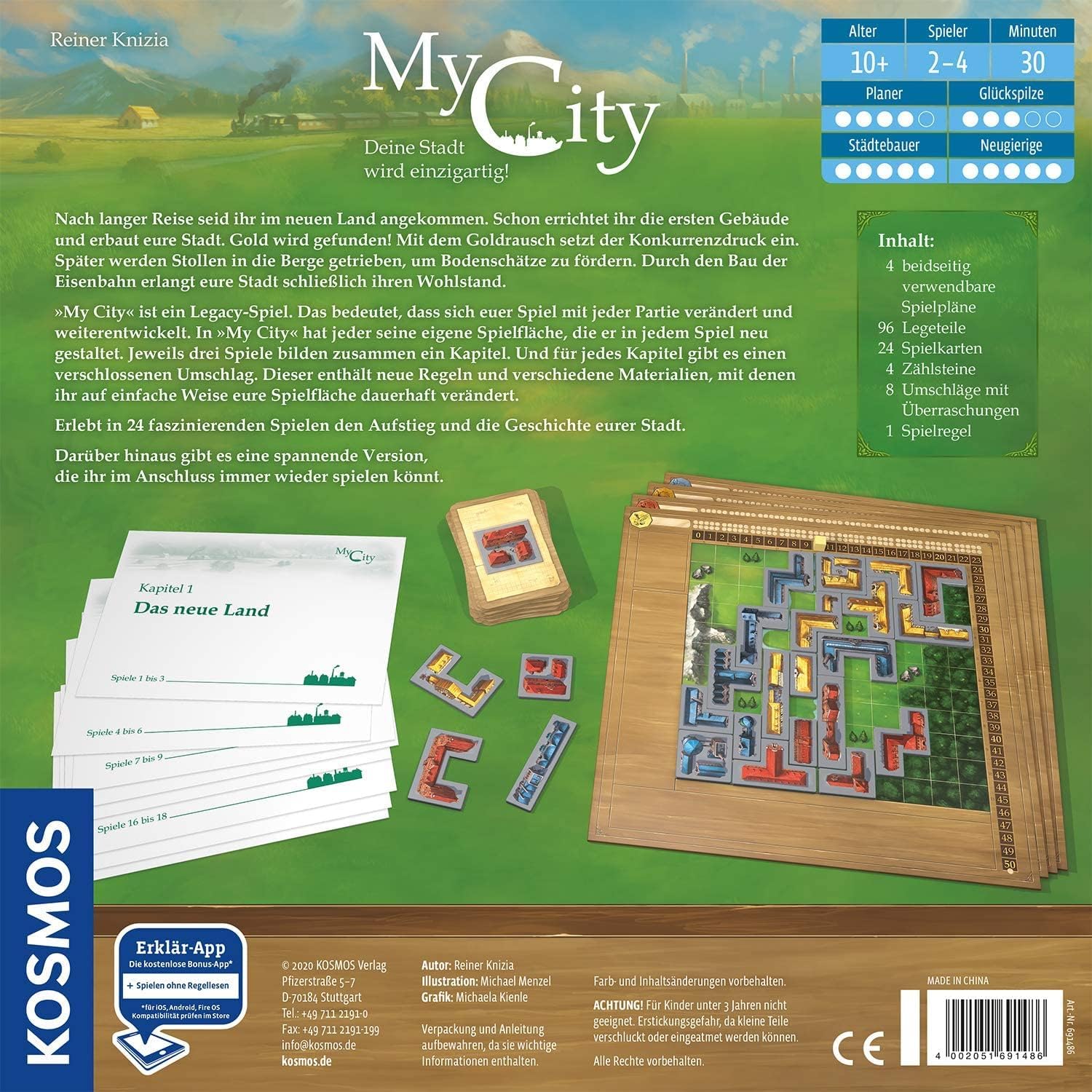 Detalle 2 de KOSMOS 691486 My City Familienspiel 2–4 Personen 🎲