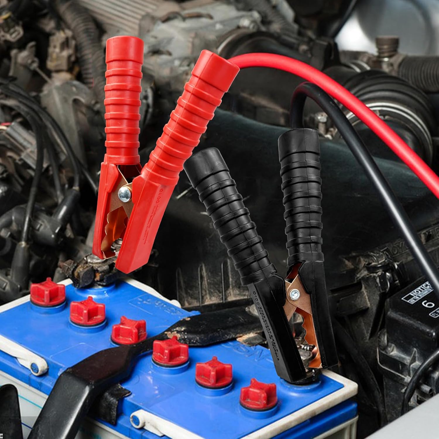 Detalle de TAOBWN 3m 3000A Jump Starter Cables: Heavy-Duty, Insulated Booster Leads