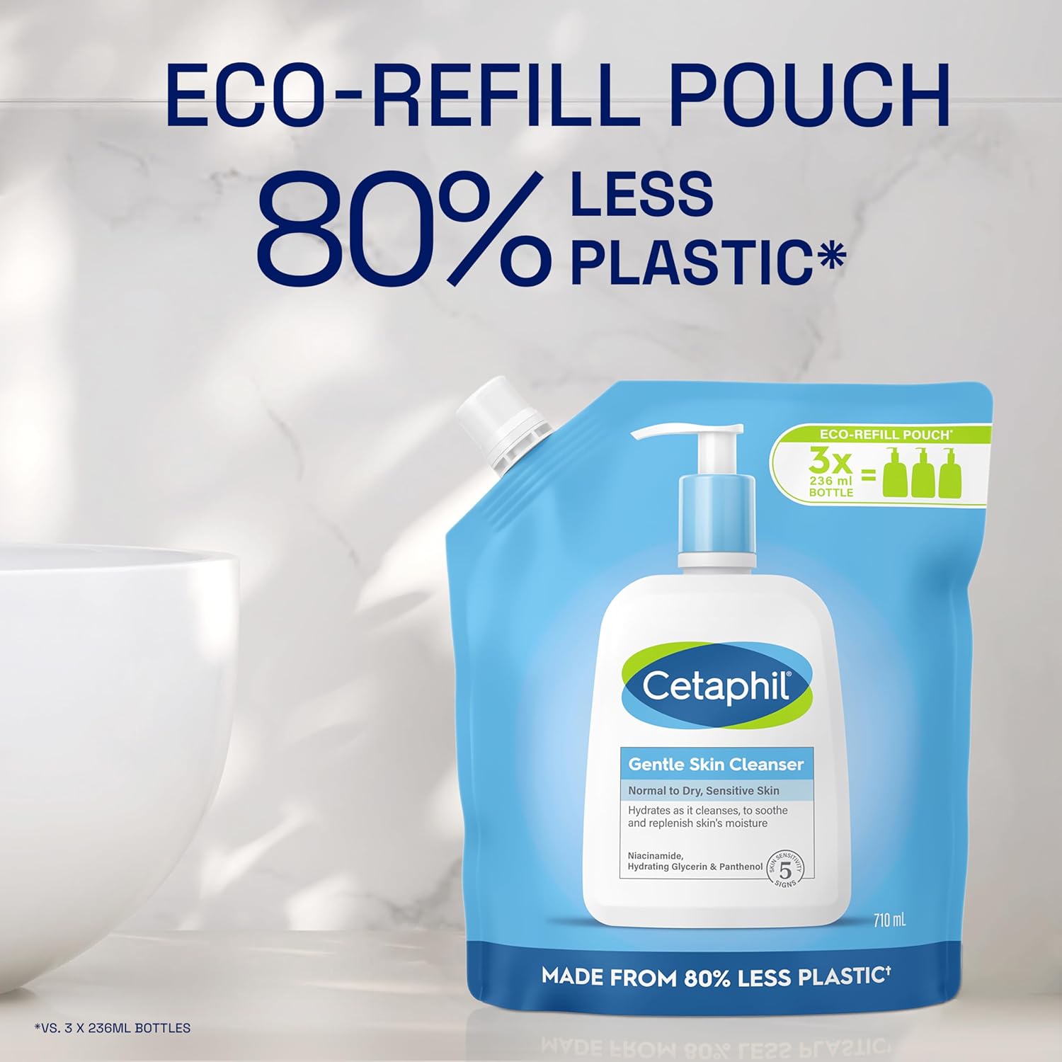 Detalle 2 de Cetaphil Gentle Skin Cleanser 710ml refill pouch