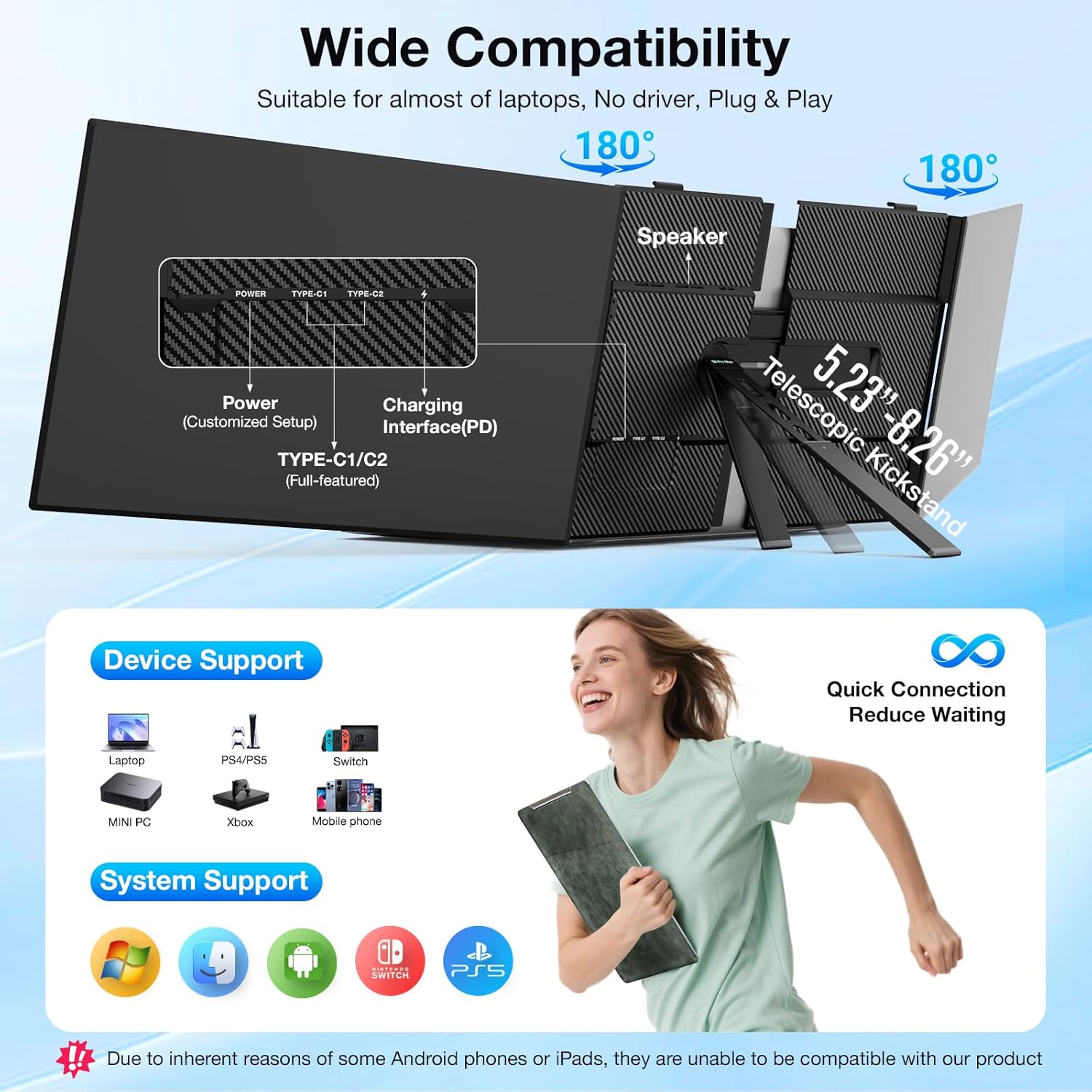 Thumbnail 6 de 15.3" FHD Laptop Screen Extender ⚡