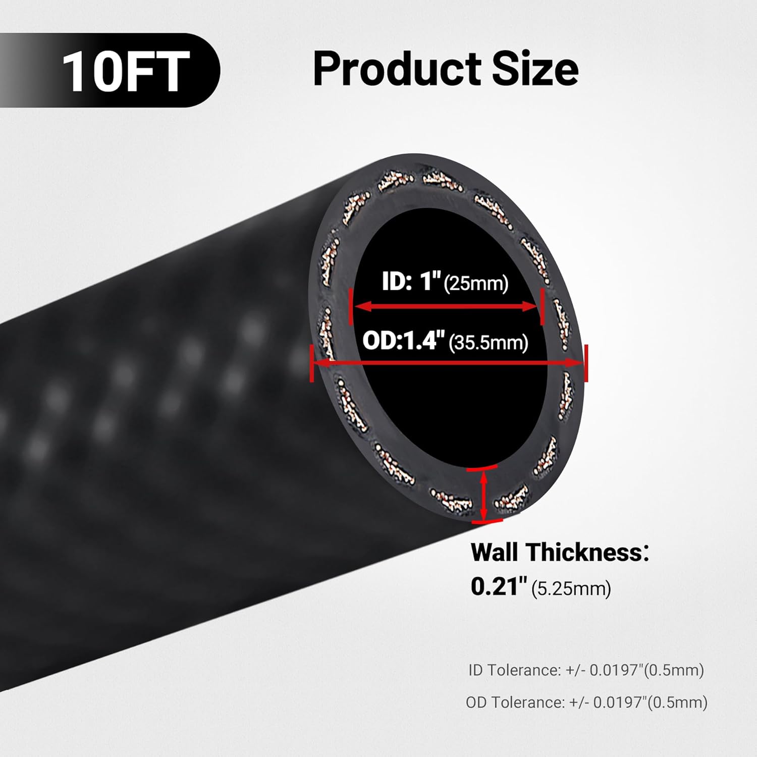 Thumbnail 1 de EVIL ENERGY 1" Fuel Transfer Hose 10FT ⛽