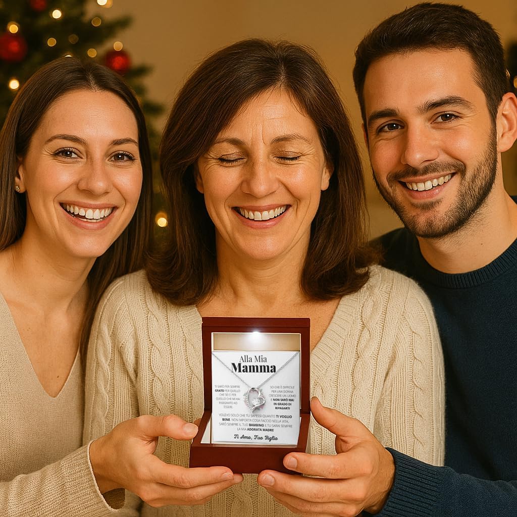 Thumbnail 1 de GleamÆVita Lux: Collana regalo per mamma, figlia o fidanzata in acciaio inox, catenina regolabile 45–55 cm