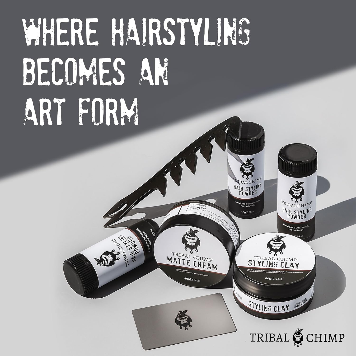 Thumbnail 5 de Tribal Chimp Hair Styling Powder (10g) — matte volumizer & texture powder with invisible 24H hold