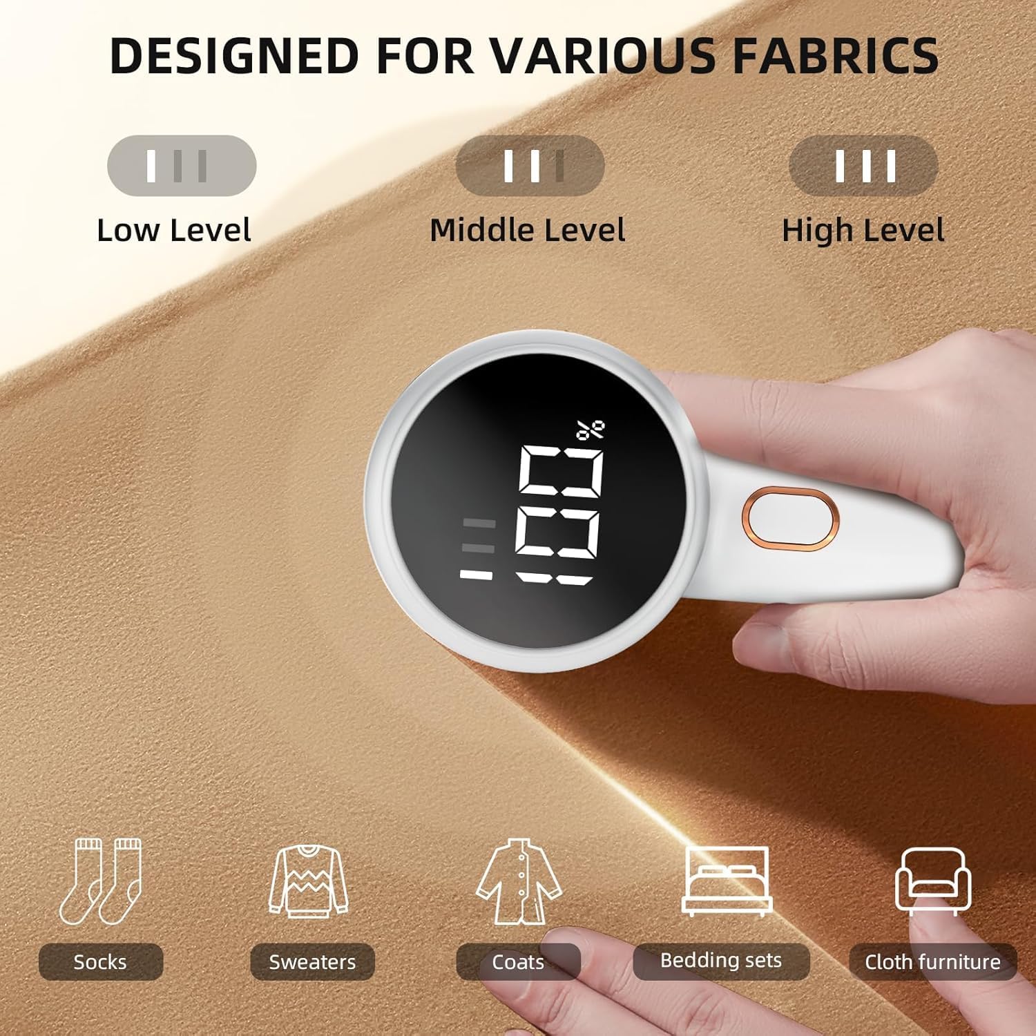 Thumbnail 4 de Fabric Shaver 6-blade Rechargeable Lint Remover