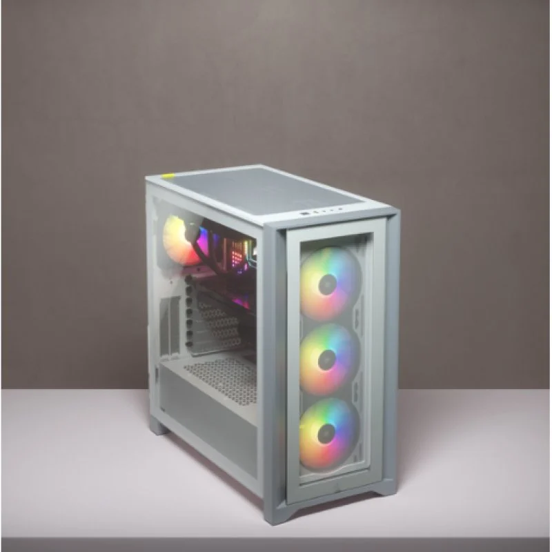 Thumbnail 2 de Corsair iCUE 4000X RGB Cristal Templado USB 3.0 Blanca - Torre ATX media