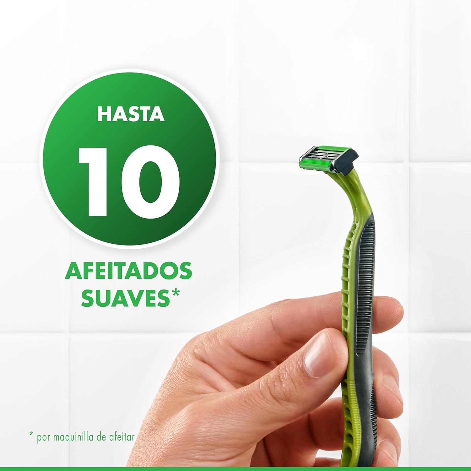 Detalle 2 de Gillette Blue3 Sensitive maquinilla desechable 10 uds