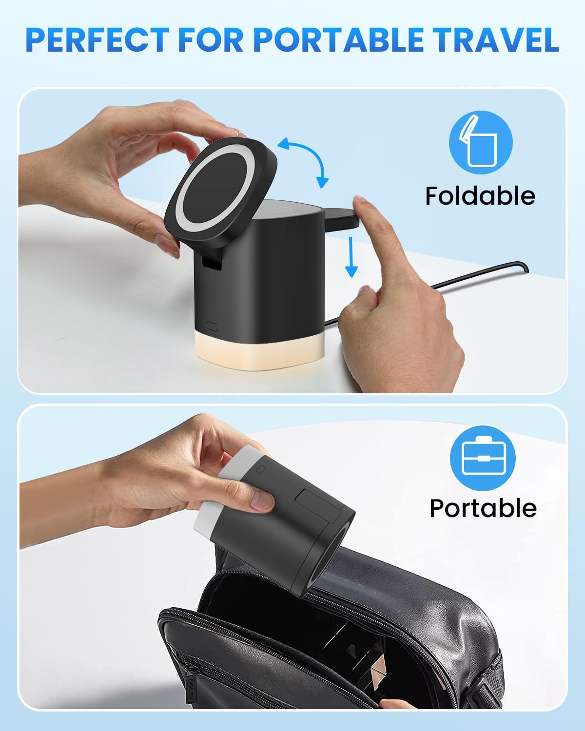 Thumbnail 4 de JoyGeek 3‑in‑1 MagSafe charger stand for iPhone