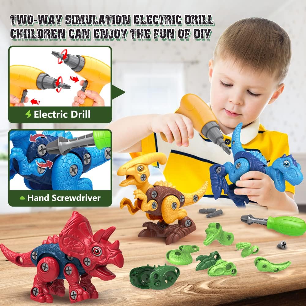 Detalle 1 de Take Apart Dinosaur Toys 4-Pack 🦖
