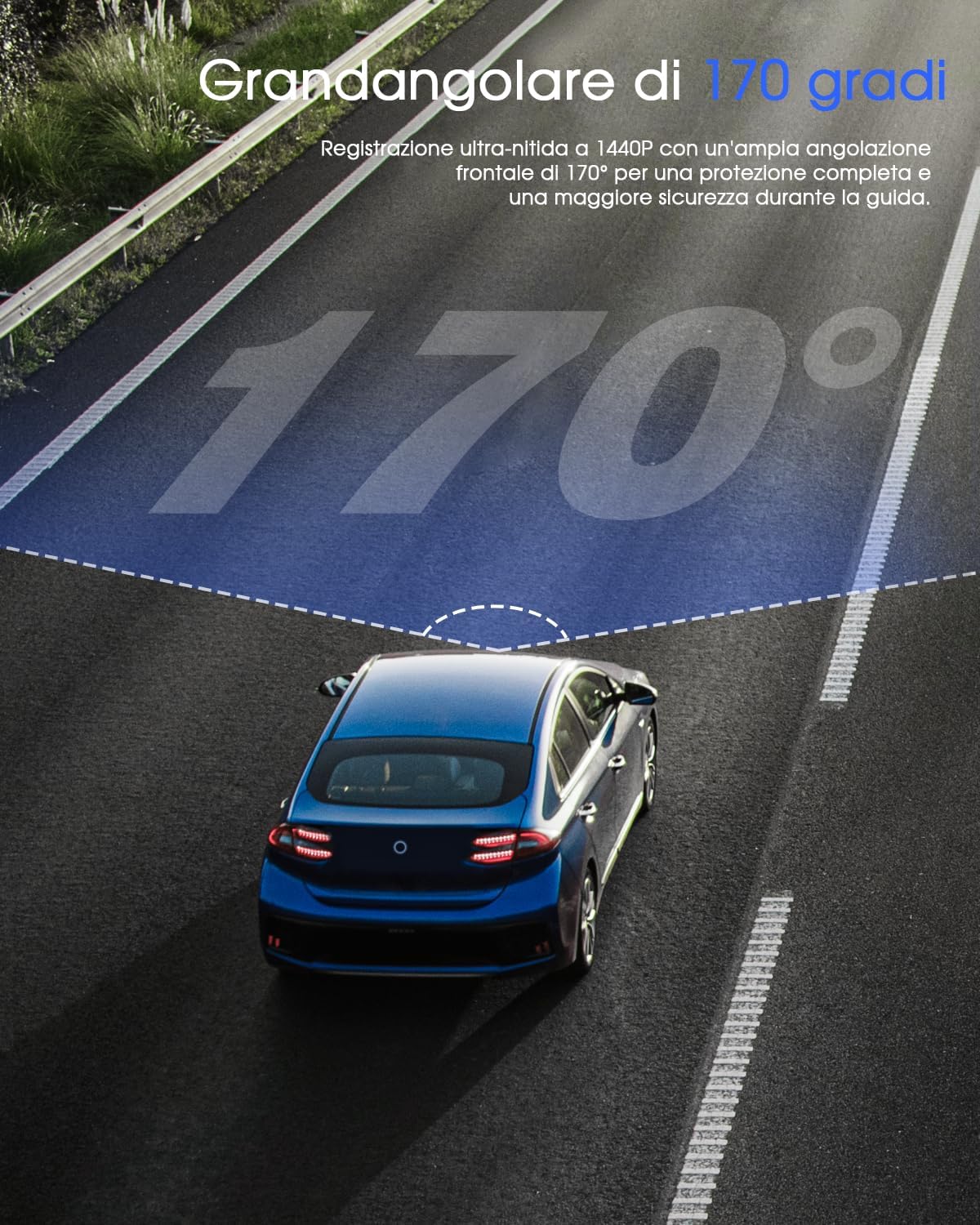 Thumbnail 5 de Avylet 2K Dash Cam 64 GB, videocamera per auto 170°