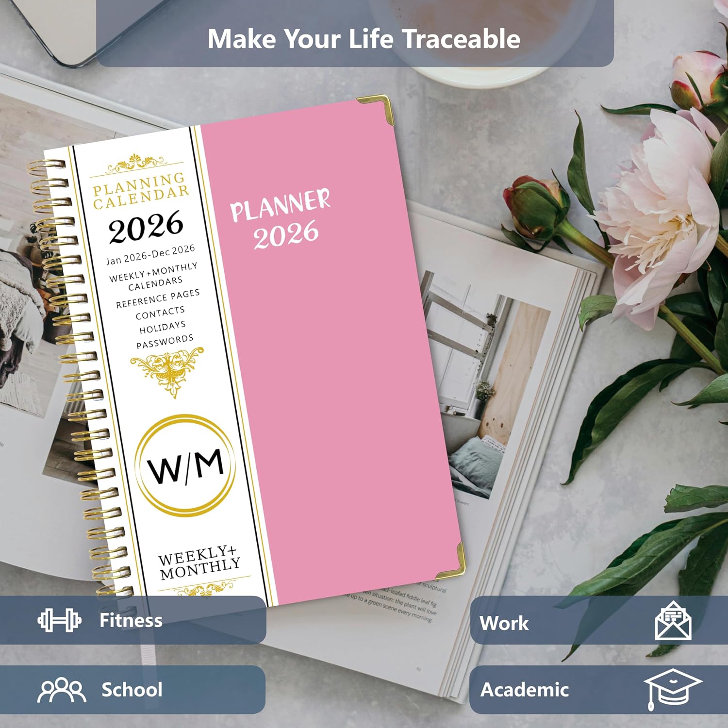 Thumbnail 6 de NEYSA Diary 2026 A5 Academic Planner 12-months 📔