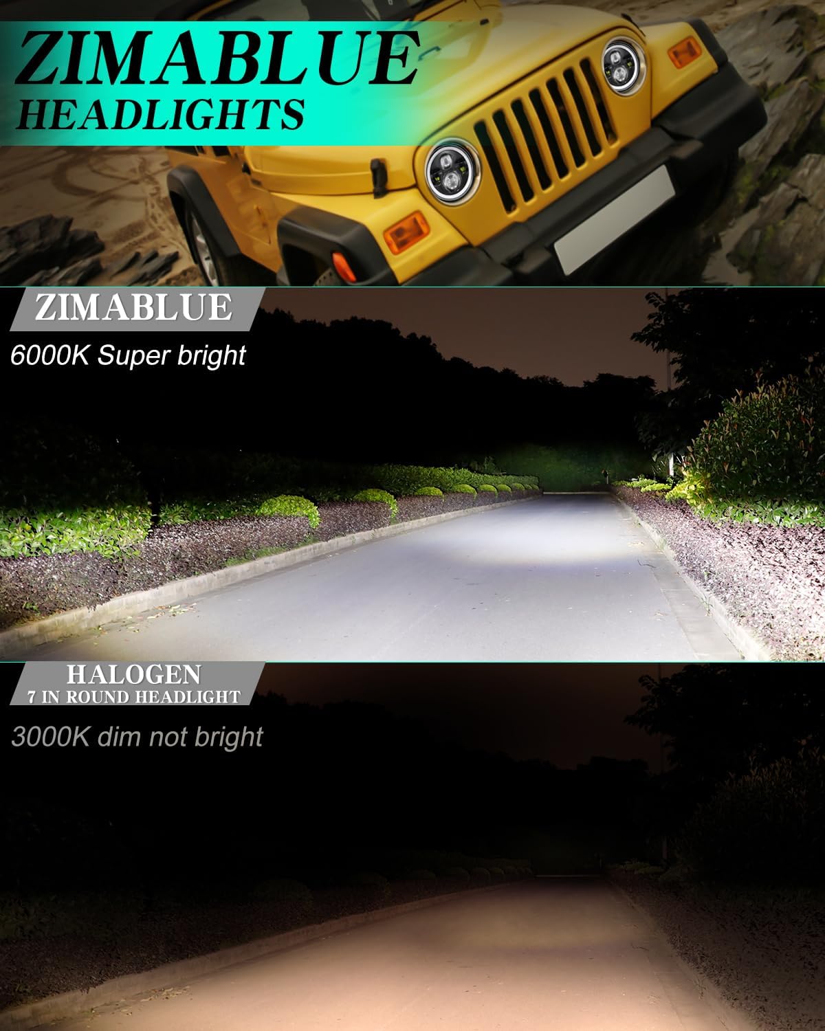 Thumbnail 1 de ZIMABLUE H6024 7 inch LED Headlight