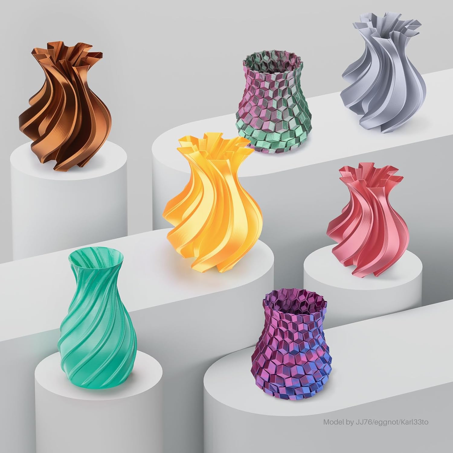 Thumbnail 6 de ELEGOO Filamento PLA Seda Rojo 1kg 🎨